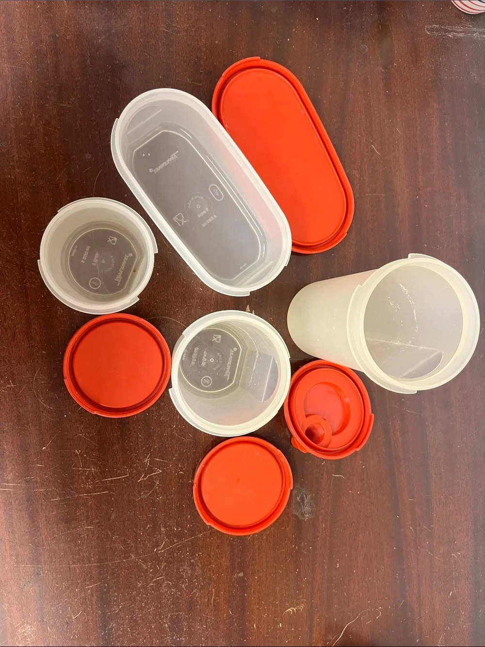 4 Vintage Tupperware storage
